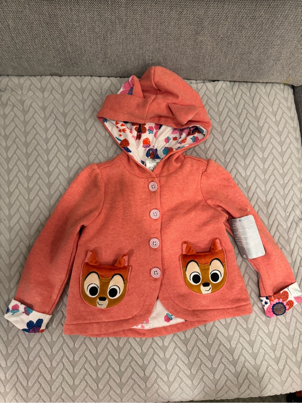 Disney baby Bambi sweatshirt hoodie size 2T nwt